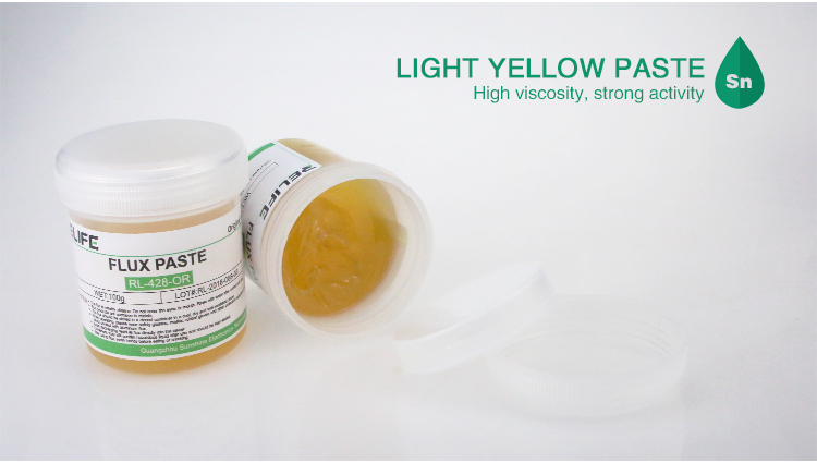 FLUX RELIFE RL-428-OR 100 g Sans halogène Bonne activité Viscosité Résistance d'isolation