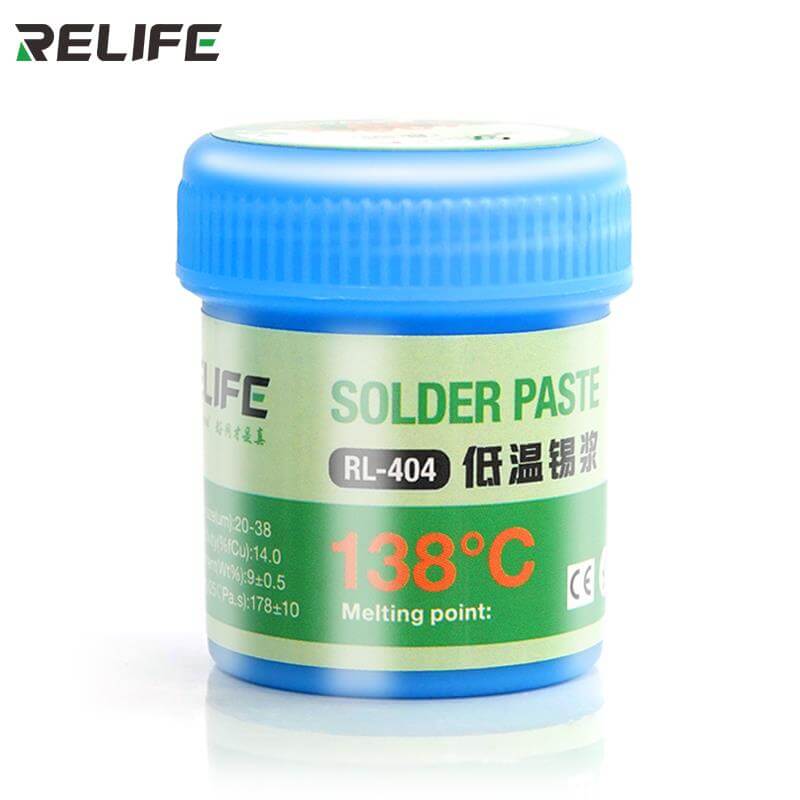 Etain  pâte à souder RL-404 basse température 40g 138C
