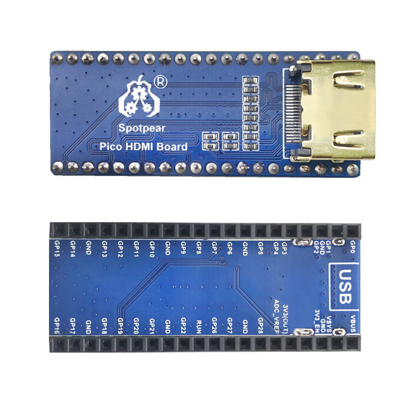 Carte d'extension Raspberry Pi Pico extension Compatible HDMI