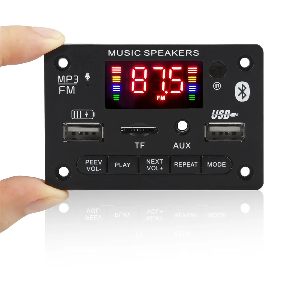 Carte de décodage MP3 sans fil pour voiture, Bluetooth 5.0, lecteur MP3 USB