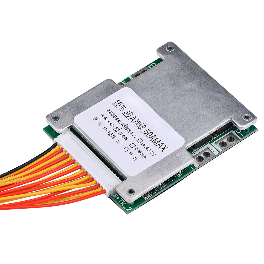 Panneau de Protection de batterie BMS 16S 60V 50a