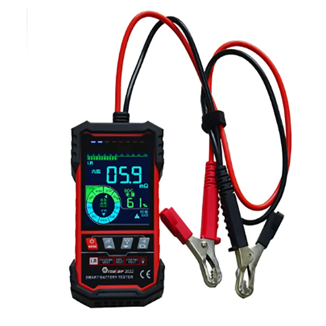 TOOLTOP ET2201 Testeur de batterie intelligent Écran couleur 3,2 pouces Sélection intelligente de la batterie 12,0 V 24,0 V