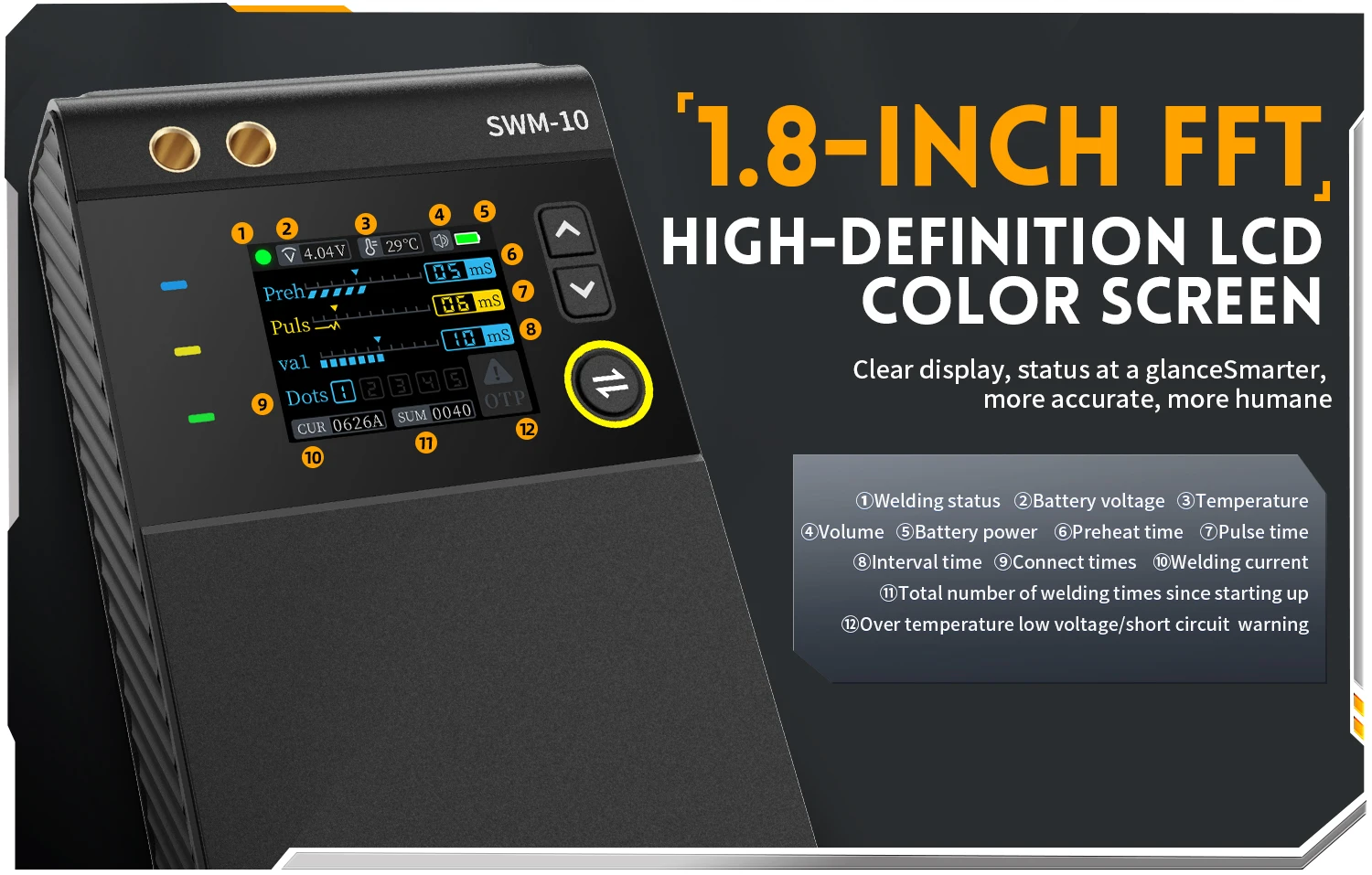 FNIRSI SWM-10 Machine a Souder Portable Soudage Par Points Réglable