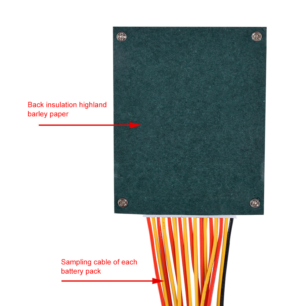 Panneau de Protection de batterie BMS 16S 60V 50a