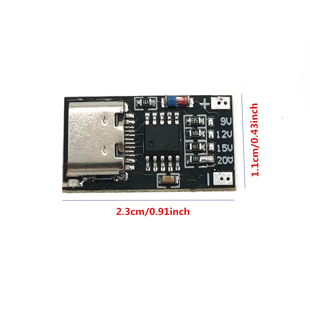 Protocole de charge rapide PD/QC, Type C 9/12/15/20V CTP9