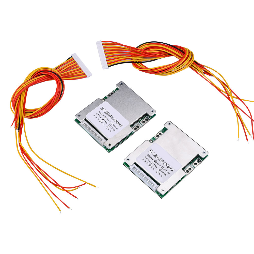 Panneau de Protection de batterie BMS 16S 60V 50a