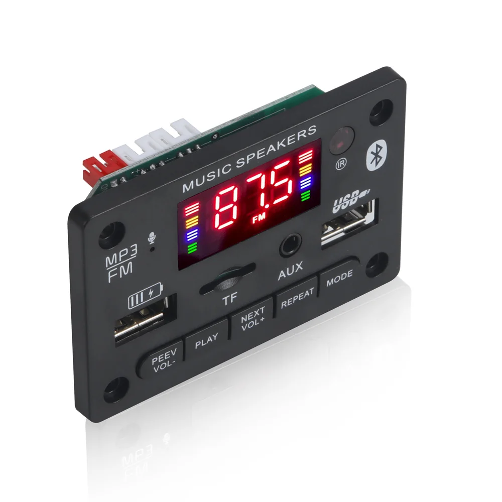 Carte de décodage MP3 sans fil pour voiture, Bluetooth 5.0, lecteur MP3 USB