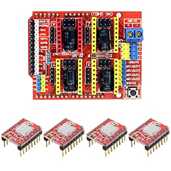 Shield KIT cnc v3+4 Driver DRV8825 OU A4988