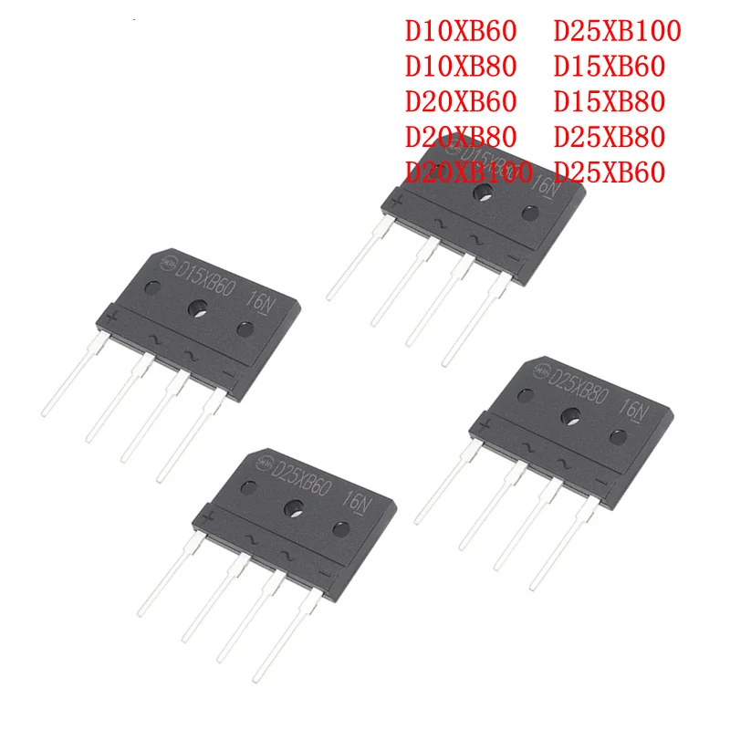 pont redresseur D10XB60 D15XB60 D20XB60 D25XB60 D10XB80 D15XB80 D20XB80 D25XB80 D20XB100 D25XB100
