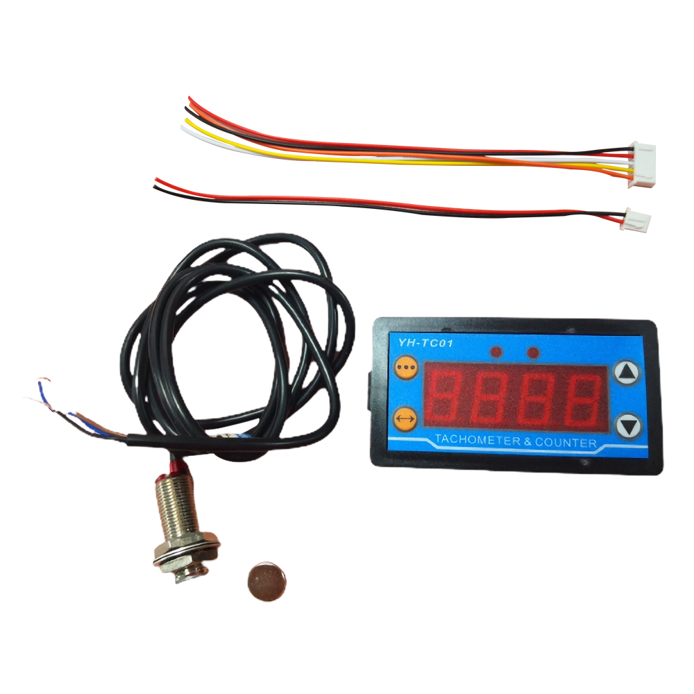 Tachymètre Numérique 4 Bits Haute Précision YH-TC01 DC 9-24V 5A Compteur De Vitesse