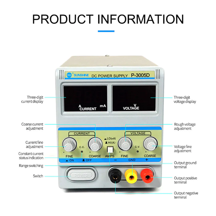 ALIMENTATION LABO  Sunshine P-3005D 30V 5A