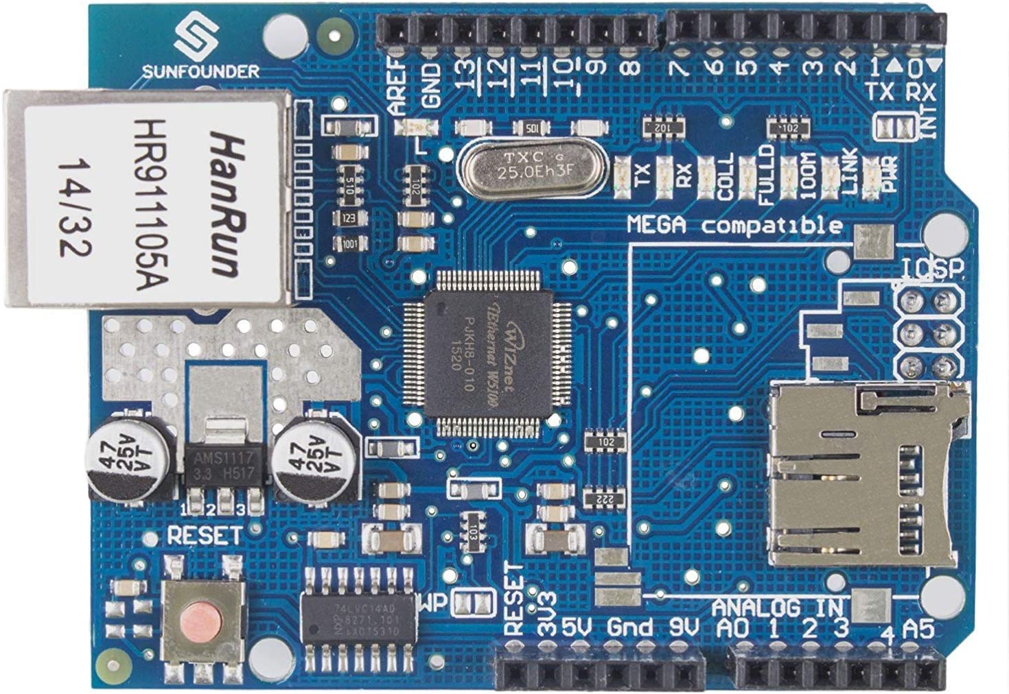 w5100 ethernet shield pour uno
