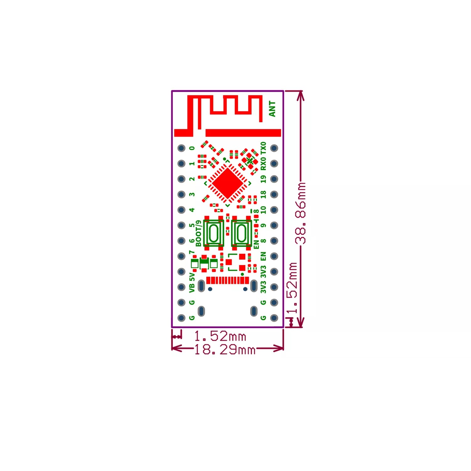 MINI WeAct Studio ESP32-C3 (ESP32-C3FH4)