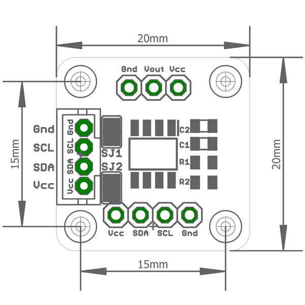 Capteur de Mesure d'Angle à Induction Magnétique Encodeur magnétique AS5600 , 12 Bits