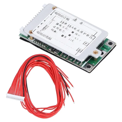 Carte de protection de batterie Li-ion BMS 13S  15A 48V