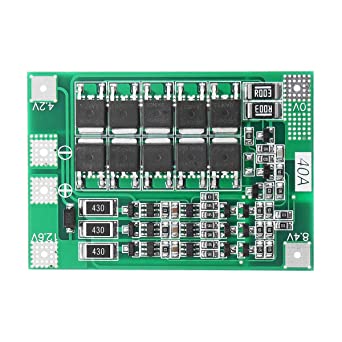 BMS 3s 40A chargeur batterie Lithium-ion 18650