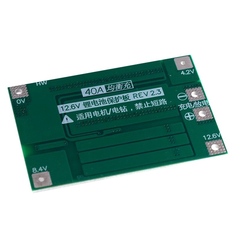 BMS 3s 40A chargeur batterie Lithium-ion 18650