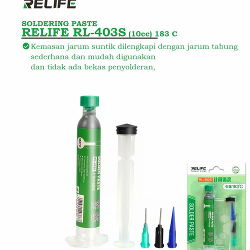 Etain Patte Seringue RL-403S 183° 10ML Pate à souder RL-403S 183C°