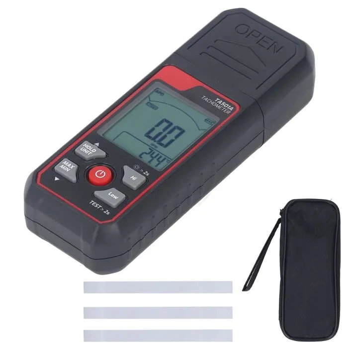 Tachymètre Laser  Numérique Ta501A compteur vitesse de Rotation sans contact pour moteur