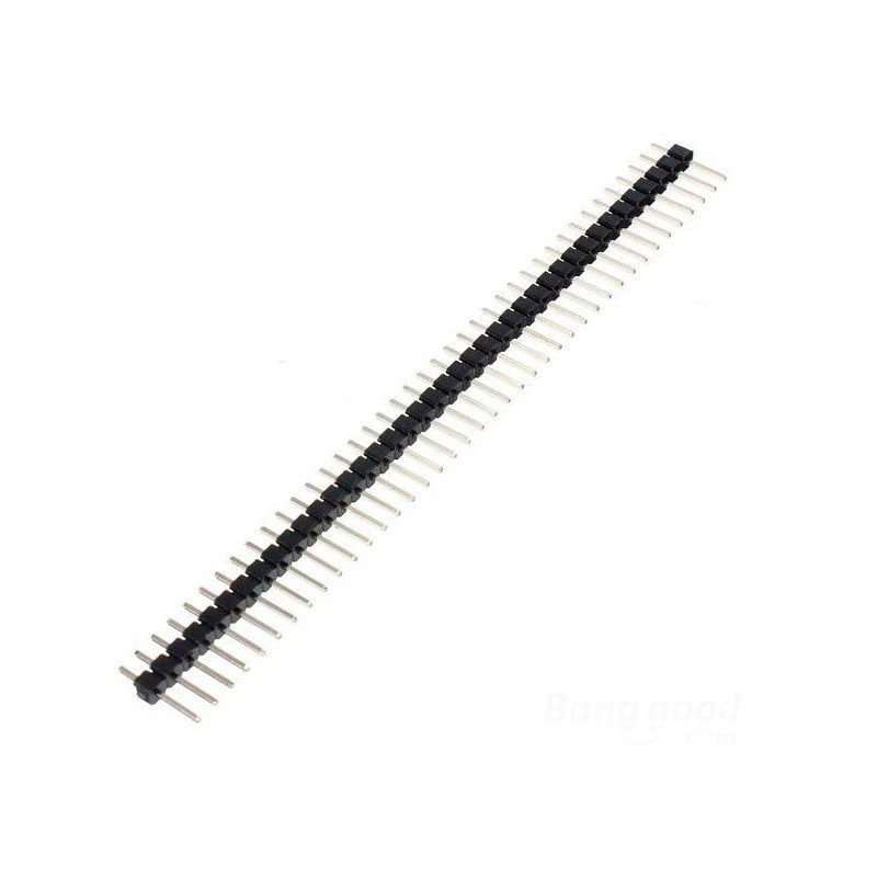 Connecteur PC Bbande d'un tete male droit 1 ranges 40 broches au pas de 2.54mm