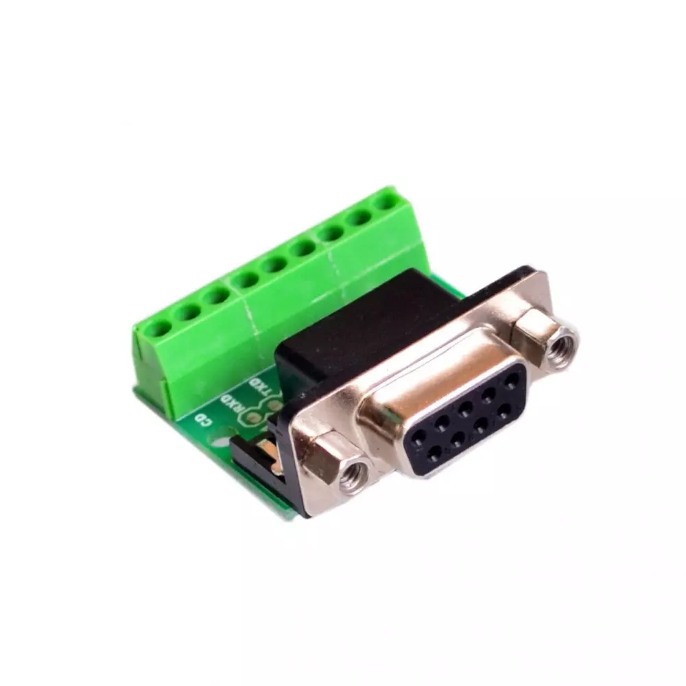 DB9 RS232 Adaptateur femelle a 9 Position Terminal