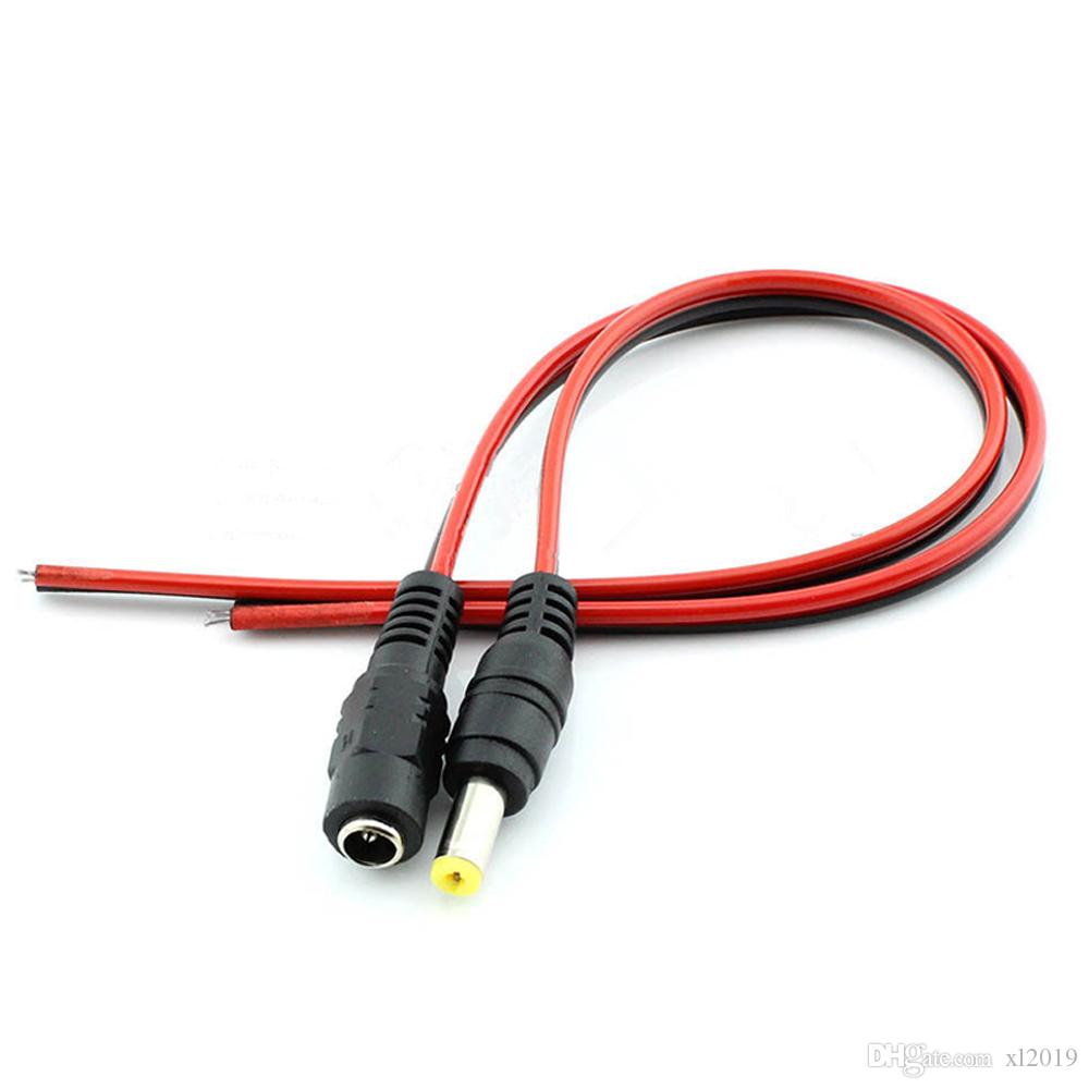 Cable d'alimentation male femelle DC 12V 24V