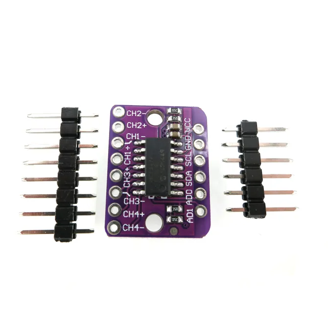 Convertisseur I2C AD avec amplificateur programmable MCP3424 ADC - 4 canaux