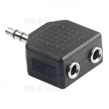 Adaptateur audio stereo Jack 3.5 mm male et 2 femelle