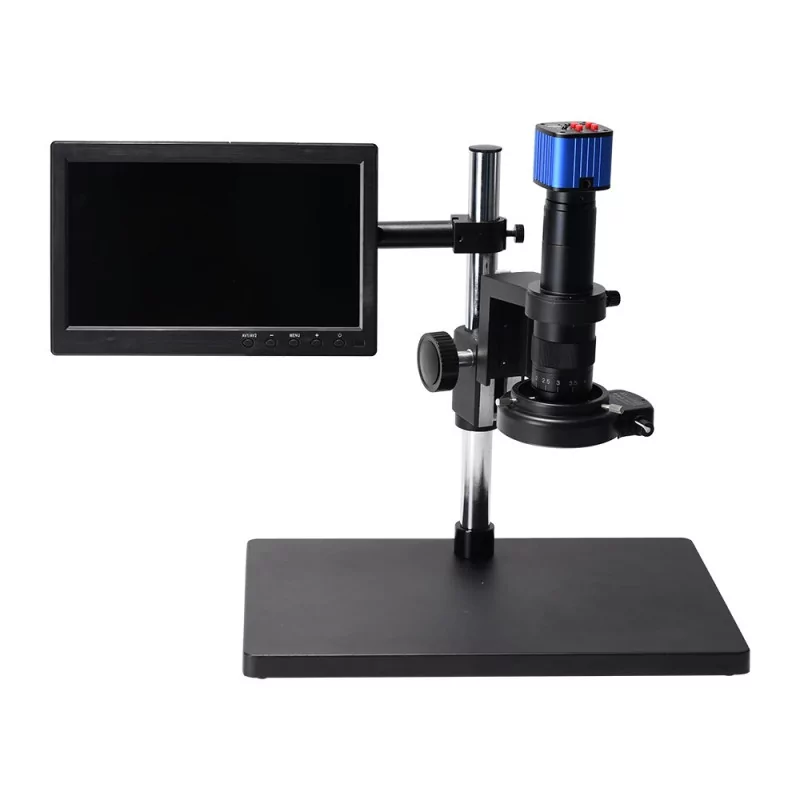 MICROSCOPE Big Table + Zoom X200 + Camera HDMI+ MONITOR 10" HDMI + LED FOR ZOOM