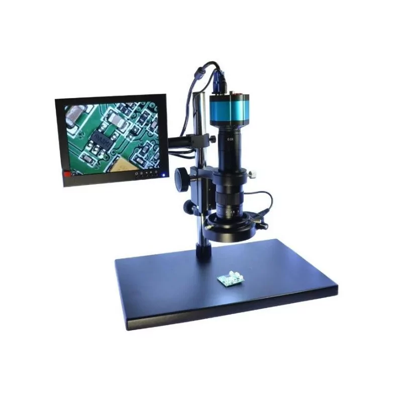 MICROSCOPE Big Table + Zoom X200 + Camera HDMI+ MONITOR 10" HDMI + LED FOR ZOOM