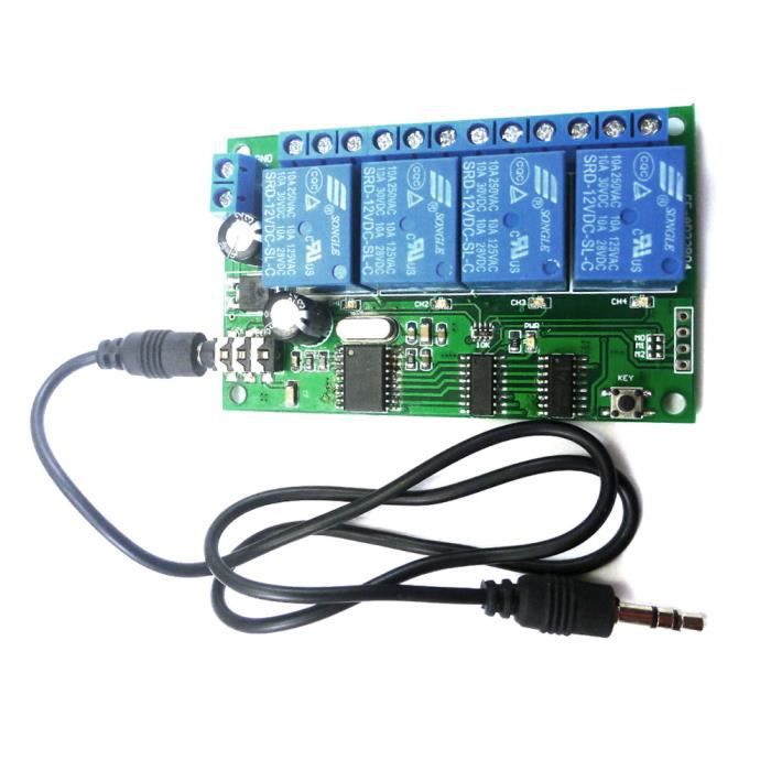 Module décodeur de voix MT8870 dtmf l AD22B04 + Relais 4 canaux
