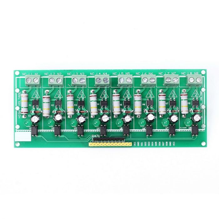 Module 8 CANAL d'isolation optocoupleur AC220V détection tension
