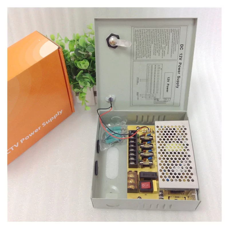 BOITIER D'ALIMENTATION CAMERA 12V 5A 4CH SORTIE
