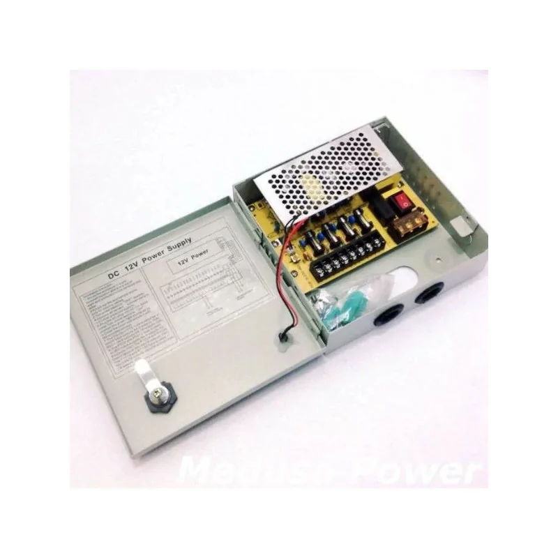 BOITIER D'ALIMENTATION CAMERA 12V 5A 4CH SORTIE