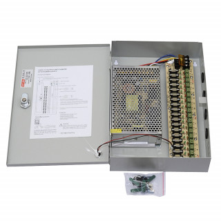 BOITIER D'ALIMENTATION CAMERA 12V 20A 18CH SORTIE