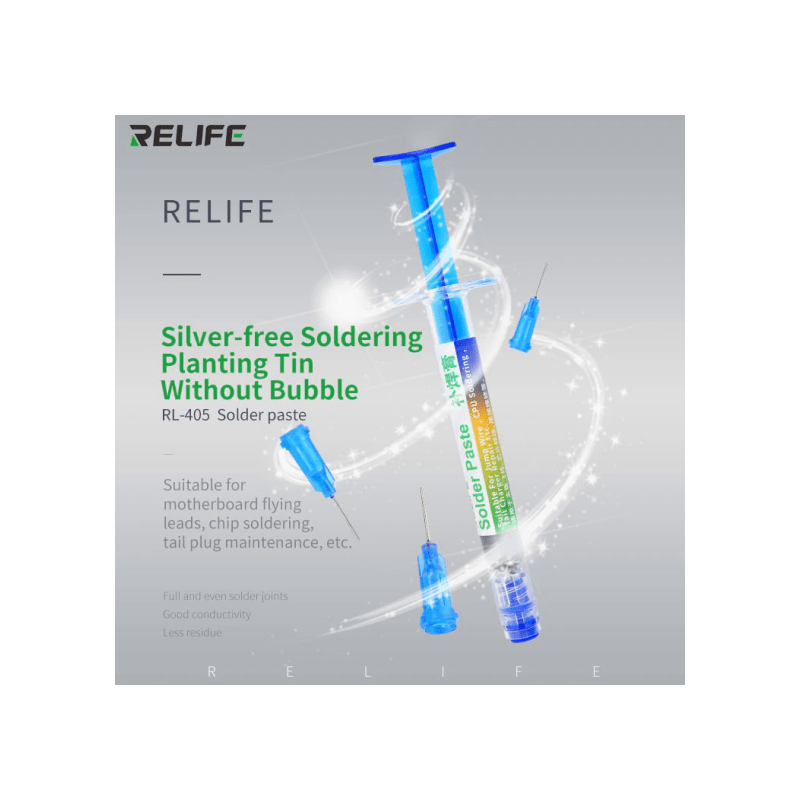 RELIFE RL-405 Pâte à souder 138 degrés pour réparation de carte mère haut de gamme