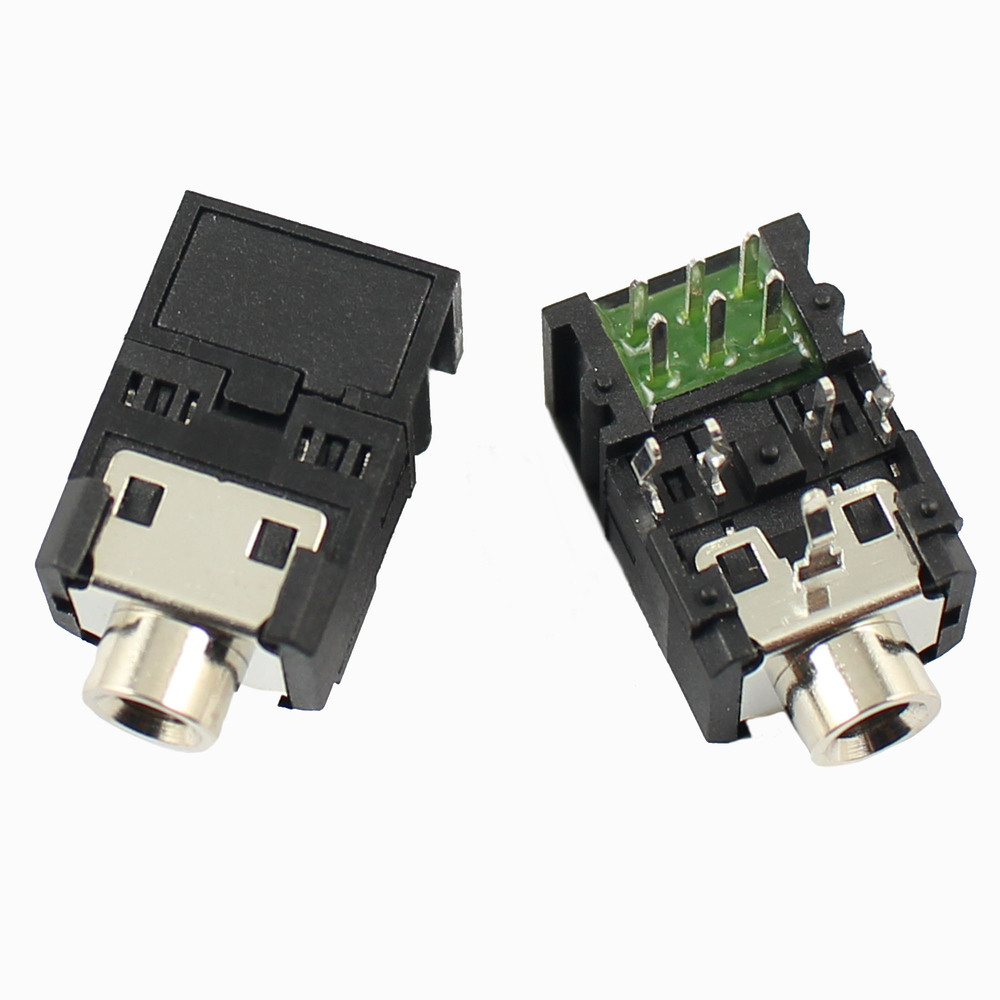 PJ306 connecteur audio femelle 11 broches DIP prise casque stereo  3,5 mm 1/8