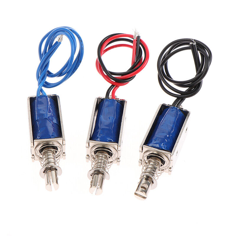 électroaimant solénoïde linéaire 12v dc  JF-0530B DC 6V 12V 24V