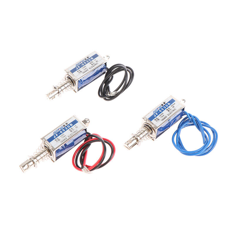 électroaimant solénoïde linéaire 12v dc  JF-0530B DC 6V 12V 24V