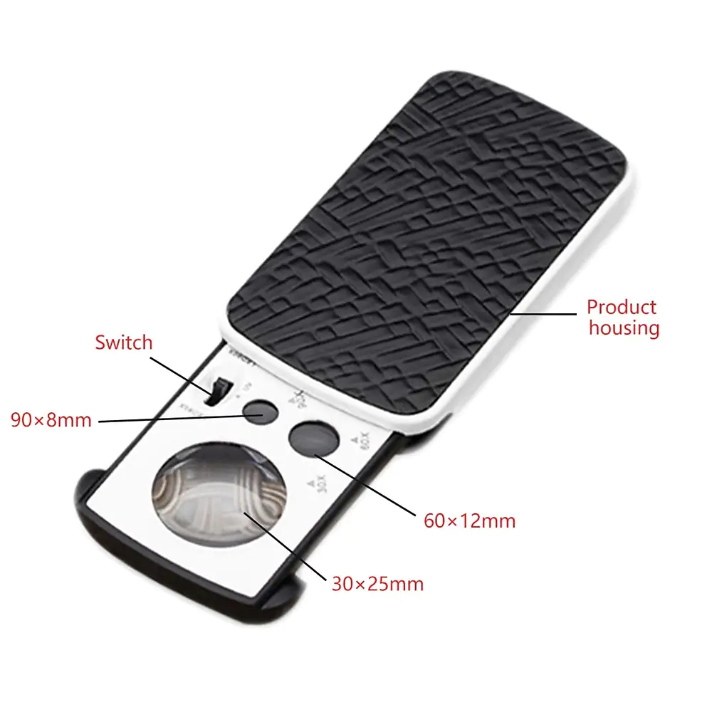 Loupe de poche éclairée - 774-3ZX -