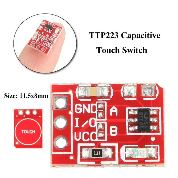 interrupteur tactile digital capacitif TTP223